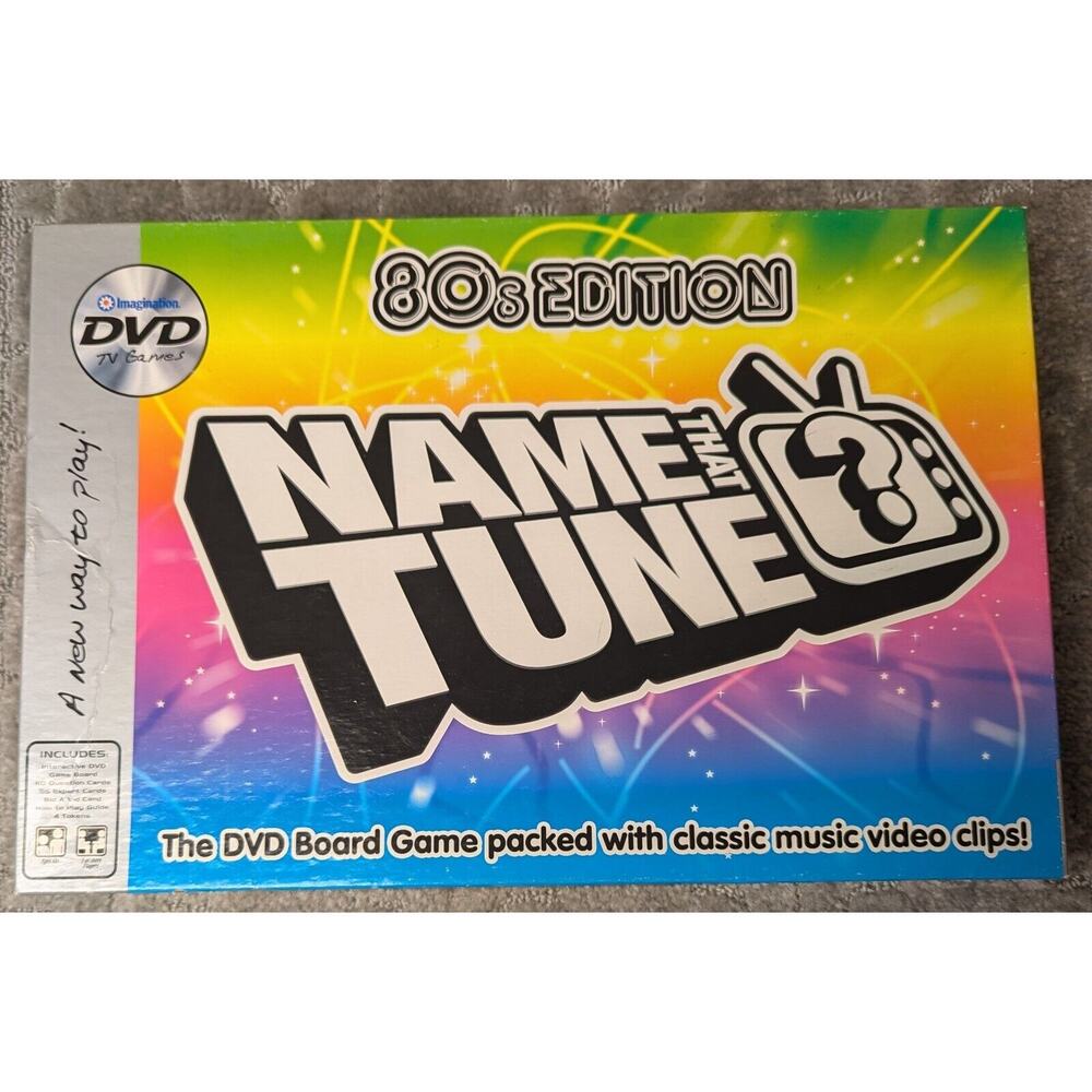 Name that Tune 80s Edition DVD Board Game Imagination Music 2005 Complete RETRO